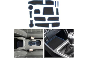 CDEFG Compatible avec Dacia Sandero 3 / Sandero Stepway III 2021-2025, Tapis de Protection Anti-poussière Antidérapant Coupe Porte Gobelet Caoutchouc Console Centrale Sandero 2025 Accessoire (Bleu)