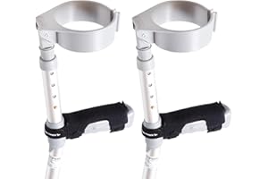 Fitness Magpie Crutches Handle Pads for UK Crutches – Comfortable Anti Slip Foam Hand Cushion Grip with Shock Absorbing Technology – Neoprene Memory Foam Crutch Pads for Walking Sticks UK