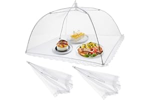 Alipis 2pezzi Coprivivande Pieghevoli per Alimenti da Tende Rete Eleganti per Protezione Cibo all Aperto e al Chiuso per Picnic Grigliate e Tavoli da Pranzo