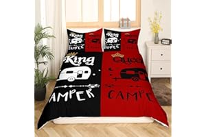 Camping Bed Linen Set 135 x 200 Pairs Wedding Duvet Cover King and Queen Camping Bed Linen Old Barn Door Cabin Wedding Gifts Man and Woman