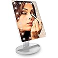 FEELINGS Large LED Mirror with 360° Rotation | Stylish Vanity Mirror for Makeup and Grooming | Adjustable Brightness and Sleek Design