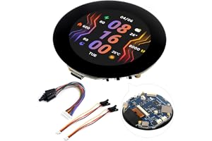 Waveshare ESP32-S3 2.1inch LCD Capacitive Touch Round Display Development Board, 480×480 IPS Screen I2C Touch Panel with 32-b