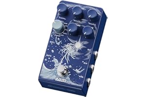 Klowra Limbo Reverb Gitarren Effektpedal mit 9 Stereo-Ambient-Reverb-Typen, Analog Dry Through, True Bypass, Freeze & Infinity, Expression-Pedal-Unterstützung (Blue Limbo)