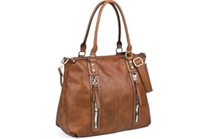 Gladdon Hobo Bags for Women Large Capacity Top Handle Bags with Multi Pocket Tote Shoulder Handbags Faux Leather Crossbody Bag for Work School Travel