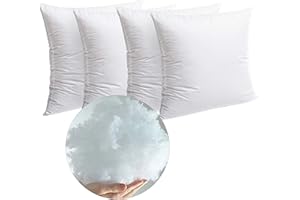 ForenTex Pack 4 Relleno 50x50cm Inserto Cuadrado Forma Firme Mullido Antialérgico Cojin Sofá Cama, 4 Unidad (Paquete de 1), 4