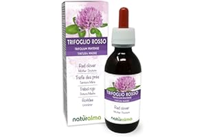 Trifoglio rosso (Trifolium pratense) erba con fiori Tintura Madre analcoolica Naturalma - Estratto liquido gocce 120 ml - Integratore alimentare - Vegano
