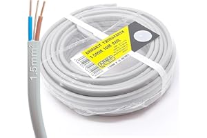 ArmaKit 1.5mm Twin & Earth 10m 6242Y1.5 - GREY 240v Mains 3 Core Electrical Wire - 1.5mm 3 Core Lighting Extension Cable
