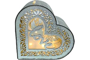 Creperture Hochzeitskartenbox, Holz Event Karten Boxen rustikaler Umschlag Geldkartenbox für Empfang, Jahrestag, Geburtstag, Brautparty, Party, Hochzeits Dekorationen, Silber