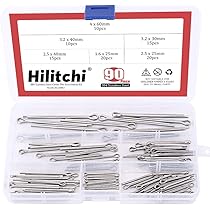 Hilitchi 90-Pcs Cotter Pin Assortment Kit - 304 Stainless