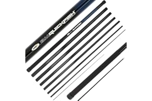 DNA Leisure NGT Quick Angelrute, 8 m, zum Auseinandernehmen, Fiberglas mit Kunststoffhülse