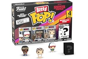 FUNKO Bitty Pop! ST SZN1 - Dustin 4pkY una Minifigura Misteriosa Sorpresa - 0.9 Inch (2.2 Cm) - Aka Desdentado - Stranger Things Coleccionable - Repisa Apilable Incluida - Idea de Regalo