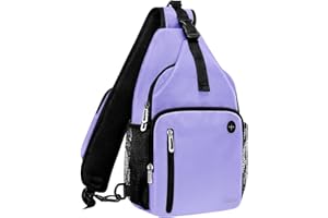 ‎MOSISO MOSISO Sling Rucksack Tasche, Mehrzweck Umhängetasche Reise Wander Tagesrucksack Brusttasche mit Quadratischer Fronttasche & USB Ladeanschluss