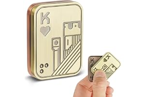 HOTUT Metalowa Kostka Fidget z Suwakiem, Magnetyczny Gadżet Antystresowy (EDC Zabawka), Redukcja Stresu dla Dorosłych z ADHD, Autyzmem, Niepokojem, Pomysł na Prezent