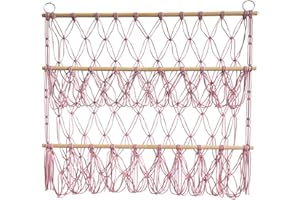 Creperture Stofftier Aufbewahrung Netz Hängematte Wandbehang Plüschtiere Netz Spielzeug Organizer Montage Höhenverstellbar für Kinderzimmer, Spielzimmer, Schlafzimmer, Kinderzimmer,Rose