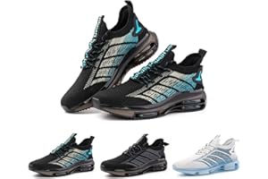 NEOKER Chaussure Running Homme Légère Basket Sport Femme Gym Course Noir Rouge Blanc 36-48 EU