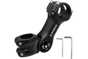 YATOSEEN Elevador de Potencia de Bicicleta 31,8 mm x 120 mm, Ajustable ±60° para Manillar de Bicicleta de Montaña, de Aleación de Aluminio, para Bicicleta de Carretera, MTB, BMX, Ciclismo