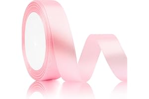 SERENEGLOW Cinta De Raso Lazo Rosa Cinta De Regalo Polvo 20mmx22m Cinta Rosa Saten Cinta Regalo Cinta Lazo Cintas De Tela Lazos Regalo Cinta Para Lazos Regalos Lazos Y Cintas Cinta Regalo Tela