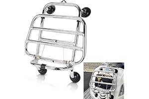 Front Luggage Rack for Vespa GTS 300 125 200 250 2018-2025,PSLER Cargo Rack Shelf Luggage Bracket Motorcycle Parts (Silver)
