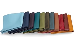 CLUB4BRANDS Recortes de cuero - restos de cuero de colores, restos de cuero, tamaños grandes, ideal para bolsos, zapatos, reparaciones, decoraciones, manualidades, 1 kg, tamaño A5