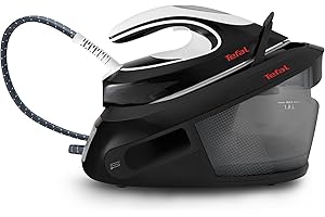Tefal Express Anti-Calc SV8055 estación plancha al vapor 2800 W 1,8 L Negro, Blanco - Centro de planchado (2800 W, 6,5 bar, 1,8 L, 450 g/min, 120 g/min, Negro, Blanco)