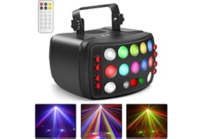 ‎LITTLEBOYNY Discolicht Partylicht, DMX 512 Effektstrahler,LED RGB Licht DJ Projektor Musikgesteuert DJ Disco Lichter Für KTV Bar Familientreffen Hochzeit Geburtstag Halloween