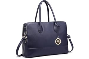 Miss Lulu Large Tote Bag for Women - Waterproof PU Leather Laptop Tote Bag with Compartments - 14 Inch Work Bags for Women & School Handbags