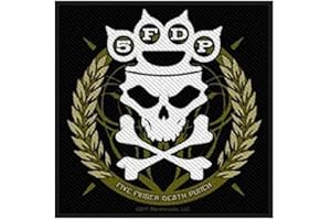 ‎FIVE FINGER DEATH PUNCH Five Finger Death Punch - Patch Aufnäher - Skull 10x10cm