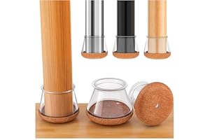 GICUNK 28 Piezas Protector Patas Sillas, Silicona Protector Patas Muebles, Redondas Tapas Patas sillas, Proteger Pisos de Madera Dura（Fit 30.1-40mm）