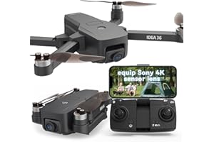 TTROARDS TT36 Drones con Camara 4k,GPS sin escobillas Motores Dron con Cámara para Adultos,5G Transmisión WiFi, RC Drone Inteligente Volver Sígueme Control APP Bajo 249g C0 Insertable Tarjeta SD