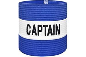 VerteLife Kapitänsband Spielführerbinde für Fußball und Rugby, Gummielastische Armbinde Kapitän Armbinde, Captains Armband für Erwachsene - Schwarz