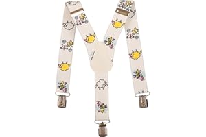 Olata Children’s Elasticated Sheep Design Y-Shape Braces/Suspenders (1-5 Years) - 2.5cm