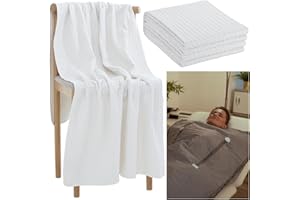 Juexica 2 Pcs 30 x 70 Inches Soft Sauna Blanket Insert Towel Reusable and Machine Washable Sauna Towel Cotton Absorbent Insert for Infrared Sauna Blankets Sauna Sessions