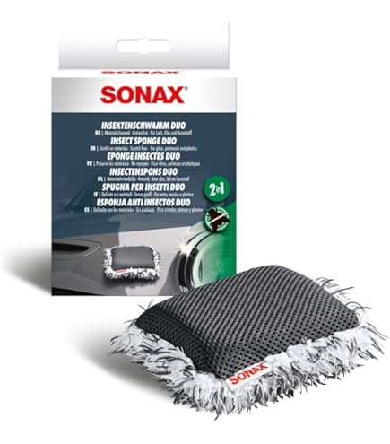 SONAX Spugna Lavaggio Auto 2 In 1 Maxi – Lato Ciniglia E Lato Liscio, Confezione Da 2 Pezzi - 2