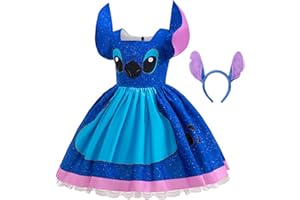 DGMYFY Vestito Bambina Hawaiano Costume Bambini Tratto dal Film Originale per Halloween Carnevale Festa di Compleanno