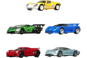 Hot Wheels Premium Car Culture Contenedor con 8 coches de juguete, +3 años (Mattel HFF42)