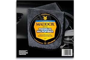 ‎MADDOX DETAIL Maddox Detail - Premium Microfiber | Mikrofasertuch Auto 40 x 40 cm | Ideal zum Polieren und Trocknen | Superweiches und saugfähiges Mikrofasertuch Auto Trocknen | Farbe Grau