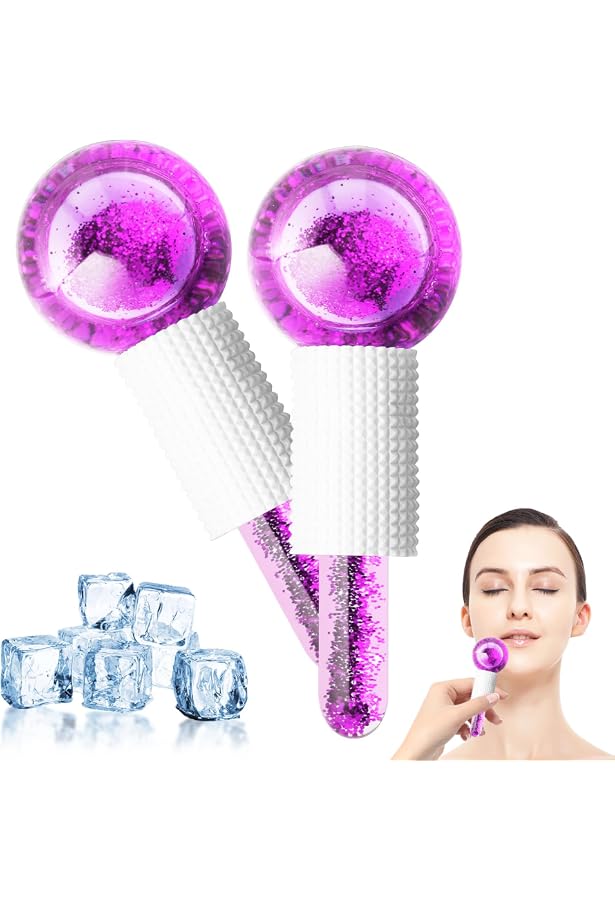 Eisroller Fürs Gesicht – Eiförmiger Ice Roller Mit Kühl-Effekt Für Straffe Haut & Anti-Aging