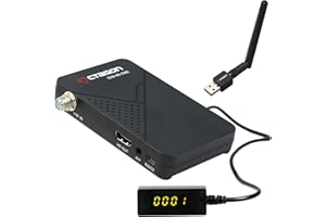 Octagon SX8 Mini CA HD Full HD digitaler Multistream Satelliten-Receiver WLAN (HDTV, DVB-S2X, HDMI, 2X USB 2.0, 1080p, IPTV, IR Extender) [vorprogrammiert für Astra & Türksat]  schwarz