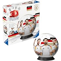 Ravensburger Puzzle 3D Pelota DFB - Para Fans De La Selección Alemana Y La Eurocopa 2024 - Ideal Para Niños Y Adultos Desde 6 Años