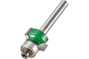 Trend CraftPro Guided Rounded Over Router Cutter Bit, 1/4 Inch Shank, 3mm Radius and 9.5mm Cut Length, Tungsten Carbide Tipped, C074BX1/4TC