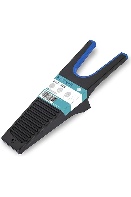 HEFTMAN Boot Jack - Heavy Duty Welly Boot Remover, stevige kunststof laarzentrekker voor het snel en eenvoudig verwijderen van alle soorten/maten laarzen en regenlaarzen - met anti-slip rubberen grip