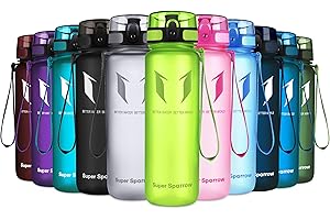 ‎SUPER SPARROW Super Sparrow Trinkflasche - Tritan Wasserflasche - 350ml, 500ml, 750ml, 1000ml - BPA-frei - Ideale Sportflasche - Sport, Wasser, Fahrrad, Fitness, Uni, Outdoor - Leicht, Nachhaltig