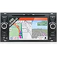 JOYX Android 10 Autoradio Compatible para Ford C-MAX/Connect/Fiesta/Focus/Fusion/Galaxy/Kuga/S-MAX/Transit/Mondeo/Schwarz | 4