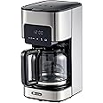 Ariete 1398 12 Cup Digital Filter Coffee Machine, 1.5 Litre Drip Coffee Maker with Keep Warm Hot Plate, 24 Hour Timer & Reusable Filter