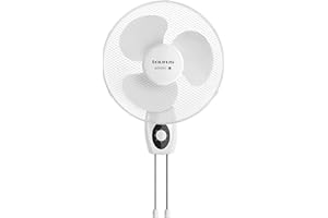 Taurus Ponent 16 Wall - Ventilateur mural 40W, position murale, interrupteur à tirette, 3 vitesses, oscillant, silencieux