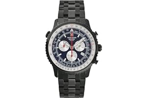 Swiss Alpine Military Montre analogique à Quartz 7078.9 en Acier Inoxydable pour Homme