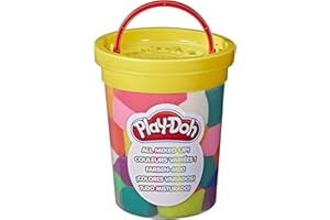 Play-Doh All Mixed Up Big Pot of Crazy Pre-Mixed Assorted Modelling Compound Colours for Children 2 Years and Up, Non-Toxic, 1,246 g/44 oz, F4684
