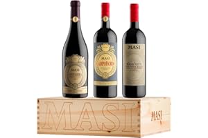 Masi | Confezione esclusiva "Masi iconici" | COSTASERA 2020 Amarone Classico DOCG, CAMPOFIORIN 2022 Rosso Verona IGT, BONACOSTA 2024 Valpolicella Classico DOC | 3X750 ml | Confezione in legno