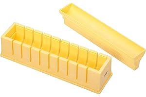 WORLD OF FLAVORS KitchenCraft World of Flavours Sushi-Maker Set in Geschenkbox mit Rezeptbroschüre - gelb - Sushi Set zum selber machen