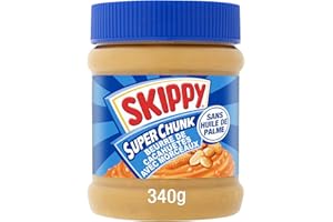 Skippy Beurre de Cacahuètes Super Chunk - Morceaux Croquants & Saveur à l'Américaine - 340 g